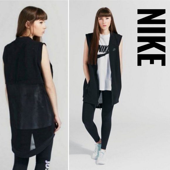 Nike Jackets & Blazers - Nike Tech Black Mesh Cocoon Jacket Vest M